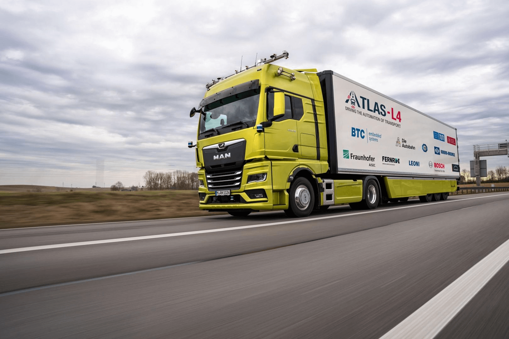 ATLAS-L4: Funding project for autonomous trucks