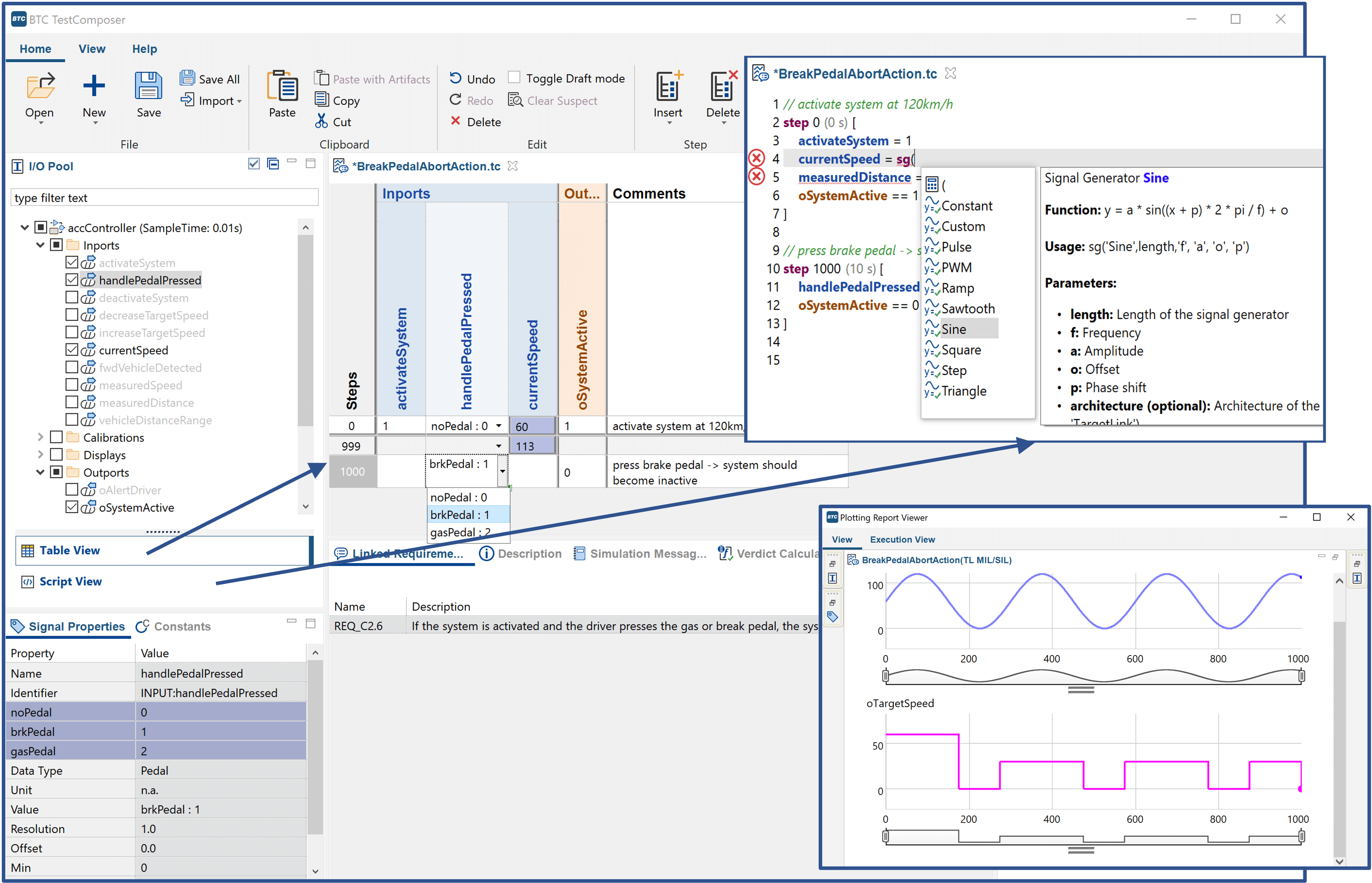 BTC TestComposer - Intuitive Test Authoring for Simulink, TargetLink, Embedded Coder and Handcode